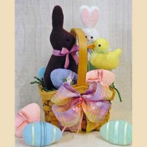Easter Sweets Basket Countryside Crafts Pattern - The Homespun Loft