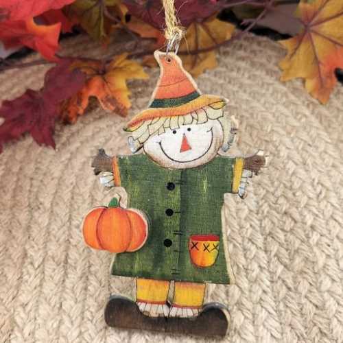 Scarecrow 2 Decoration Autumn Halloween Fall - The Homespun Loft