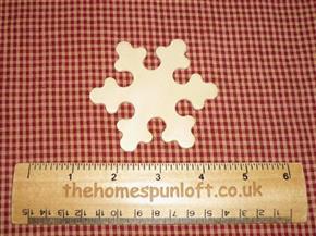 3" Wooden Snowflake Cut Out for Crafting