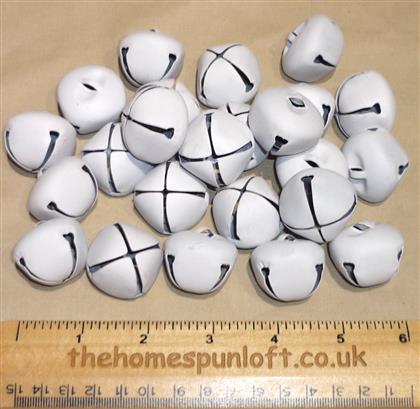 30mm White Jingle Bell for Crafting