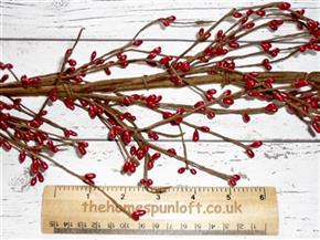 5ft Primitive Barn Red Pip Berry Garland