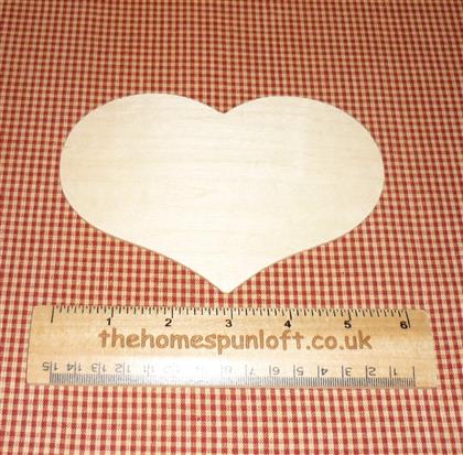6" Country Heart Wooden Cut Out