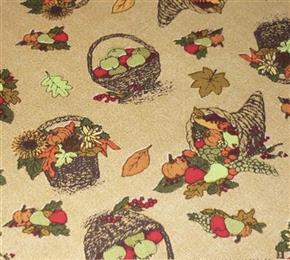 Autumn Leaves and Cornucopia Fall Fabric