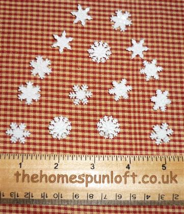 Christmas Winter "Snow" Snowflakes Buttons