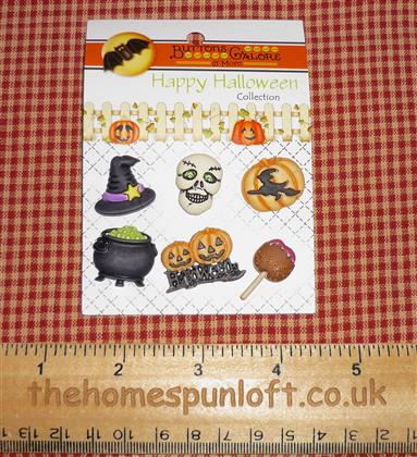 Happy Hauntings Halloween Spooky Witchy Buttons