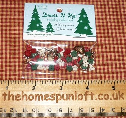 Holiday Collection Keepsake Christmas Button Pack
