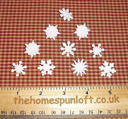 Pack of Glitter Snow Globe Snowflake Buttons