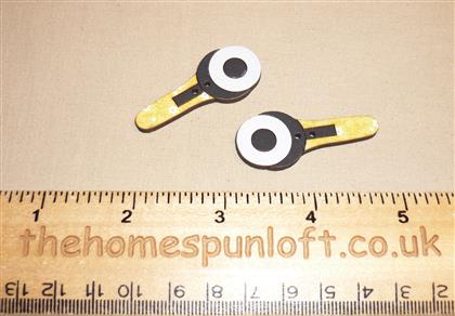 Pair Sewing Rotary Cutters - Wooden Button Pack