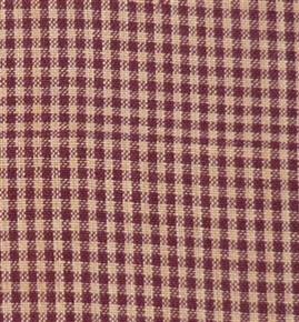 Primitive Barn Red/Tan Homespun Check Fabric