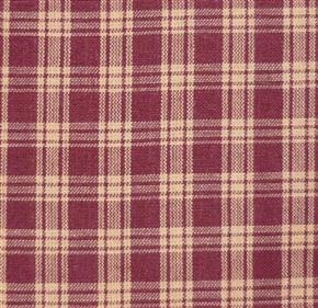 Primitive Barn Red/Tan Homespun Check Fabric