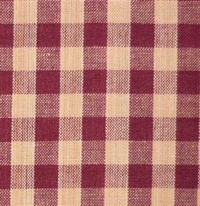 Primitive Barn Red/Tan Homespun Checked Fabric