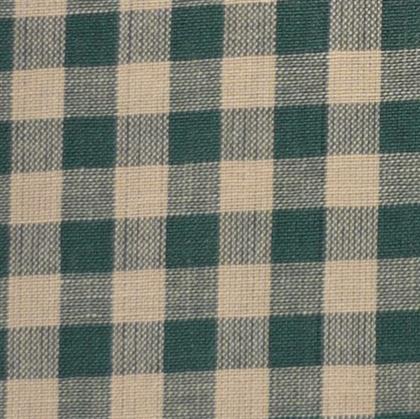 Primitive Green/Tan Homespun Checked Fabric