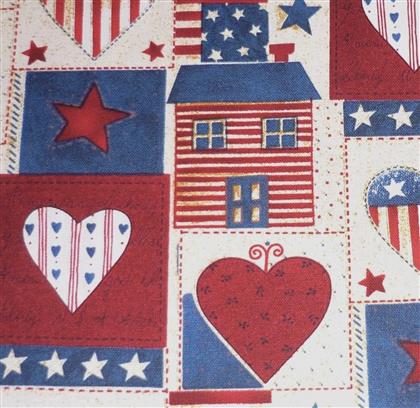 Primitive Hearts and Homes Fabric