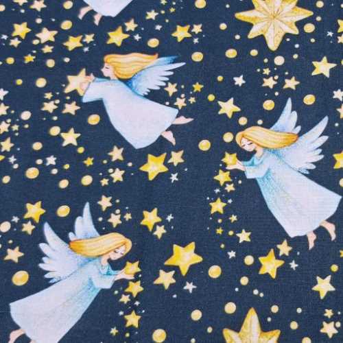 FQ WIDE Christmas Rose and Hubble Angel Stars - The Homespun Loft