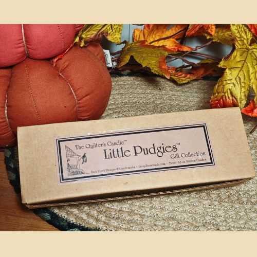 Box of 3 Primitive Quilters Candles - The Homespun Loft