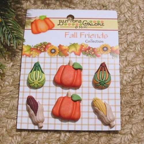 Autumn Bounty Fall Friends Harvest Button Pack - The Homespun Loft
