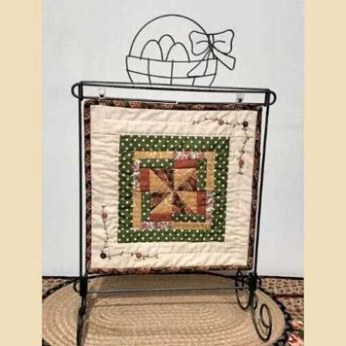 Spring Easter Basket Quilt Stand TOPPER - The Homespun Loft