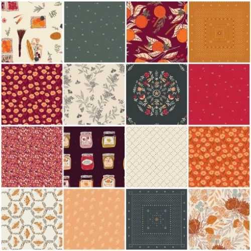 10" LAYER CAKE PACK Season and Spice Autumn Fall - The Homespun Loft