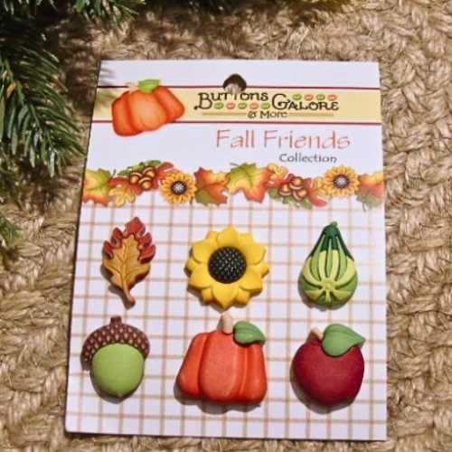 Harvest Happenings Fall Autumn Pumpkin Button Pack - The Homespun Loft