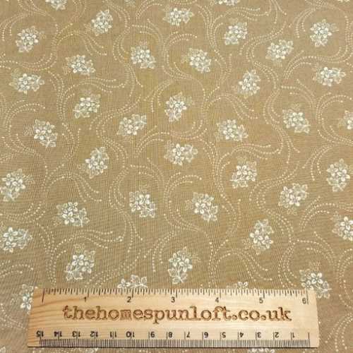 FQ Tan Maison Rouge Cotton Quilting Fabric - The Homespun Loft