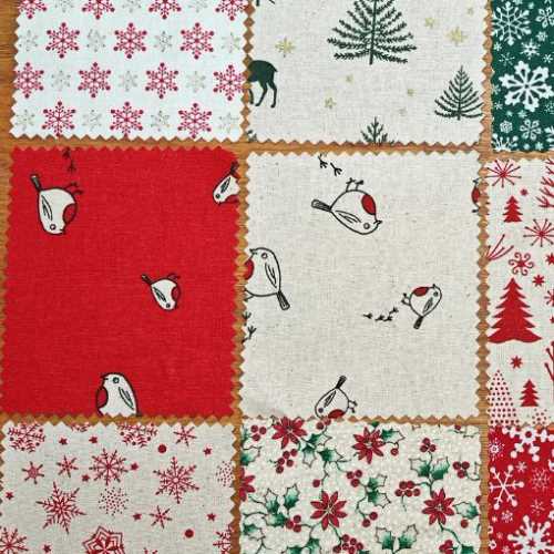 12 Christmas Fabrics Pieces for Quilting Crafts - The Homespun Loft