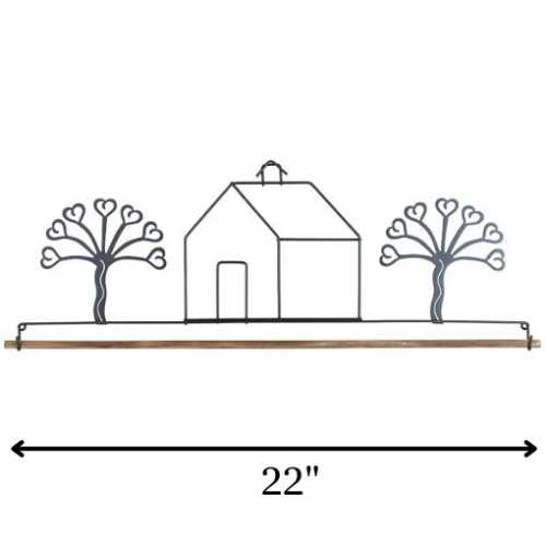 22" School House Quilt Hanger by Ackfeld Wire - The Homespun Loft