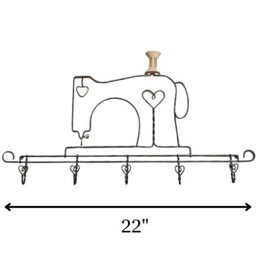 22" Sewing Machine Craft Holder by Ackfeld Wire - The Homespun Loft