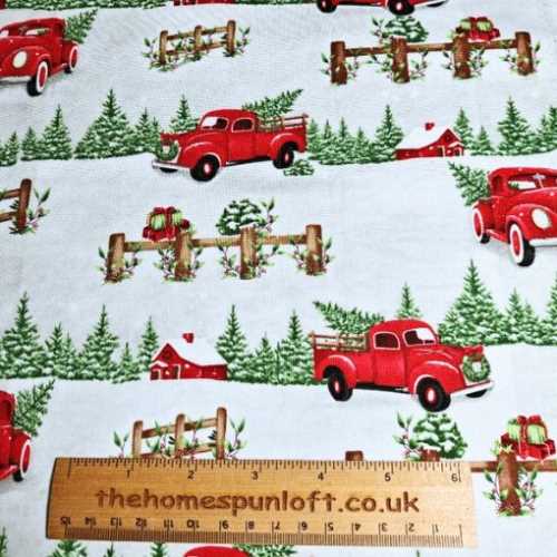 FQ December Magic Christmas Fabric Blank Quilting - The Homespun Loft