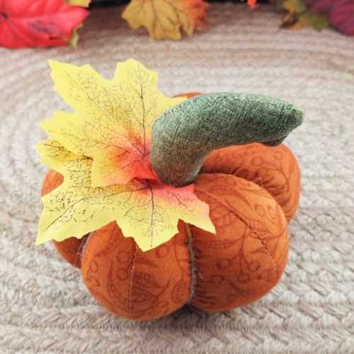 Small Primitive Handmade Autumn Pumpkin No. 4 - The Homespun Loft