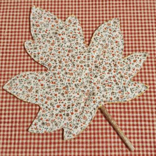 Handmade Quilted Fabric Maple Leaf Autumn - The Homespun Loft