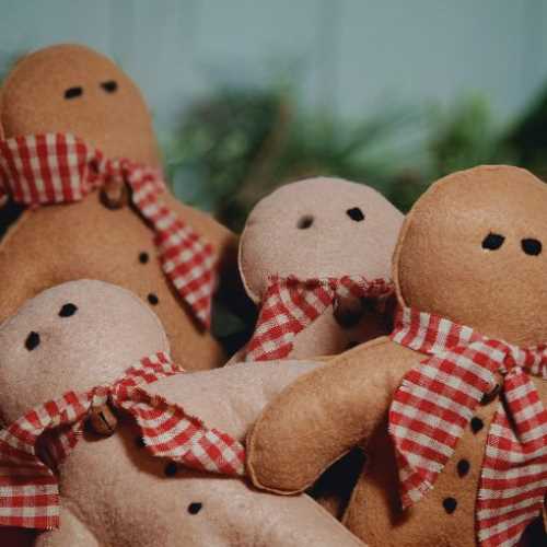 8" Primitive Baked Gingerbread Decoration - The Homespun Loft