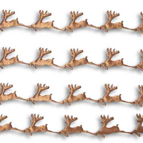 25mm Christmas Flying Reindeer Christmas Ribbon - The Homespun Loft