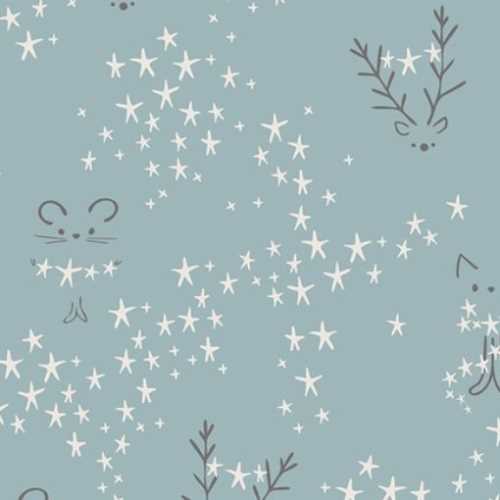 FQ Little Town Starbright Fog Fabric AGF Studios - The Homespun Loft