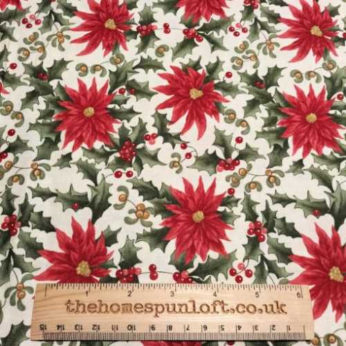 Under The Mistletoe Christmas Fabric by Moda - The Homespun Loft