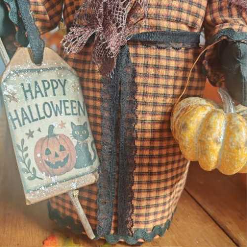 18" OOAK Handmade Primitive Halloween Witch - The Homespun Loft