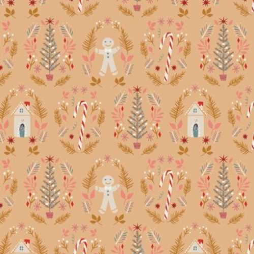 FQ Cozy and Magical Ginger Joy Sweet Fabric by AGF - The Homespun Loft