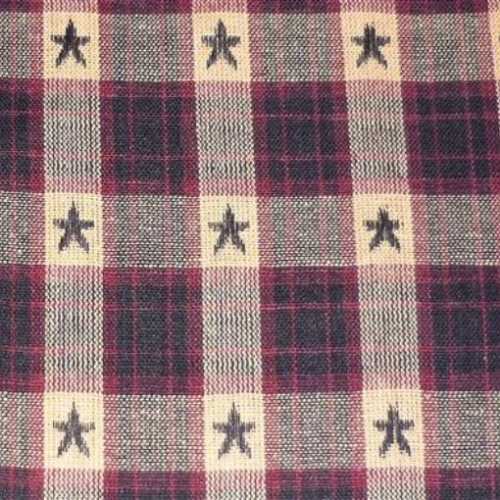 American Black and Tan Star Homespun Fabric - The Homespun Loft