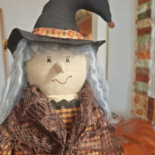 18" OOAK Handmade Primitive Halloween Witch - The Homespun Loft