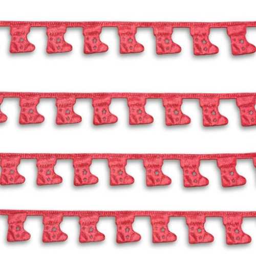 12mm Christmas Stockings Ribbon - The Homespun Loft