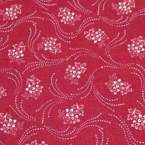 FQ Dark Red Maison Rouge Cotton Quilting Fabric - The Homespun Loft