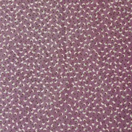 FQ Mauve Mini Floral Cotton Fabric - The Homespun Loft