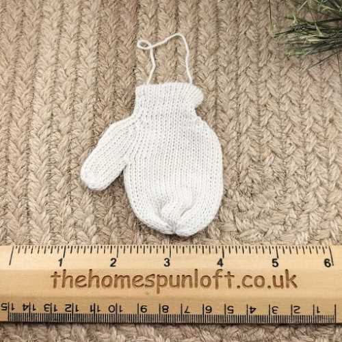 Cream Mitten Christmas Decoration - The Homespun Loft