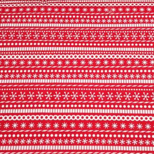 FQ Santa's Workshop Snowflake Christmas Fabric - The Homespun Loft