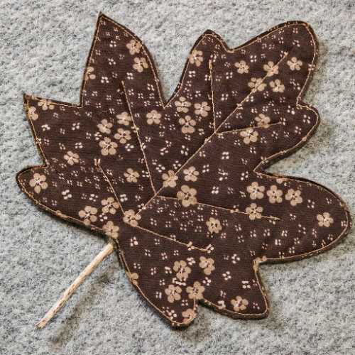 Handmade Quilted Fabric Maple Leaf Autumn Floral - The Homespun Loft