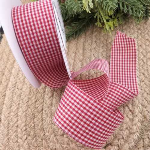 Red Gingham Country Ribbon - The Homespun Loft