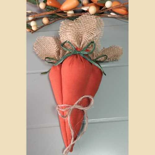Bunch of 3 Primitive Spring Carrot Bowl Fillers - The Homespun Loft
