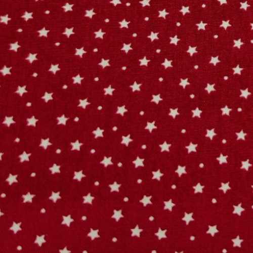 FQ Dark Red Star Fabric Rose and Hubble - The Homespun Loft