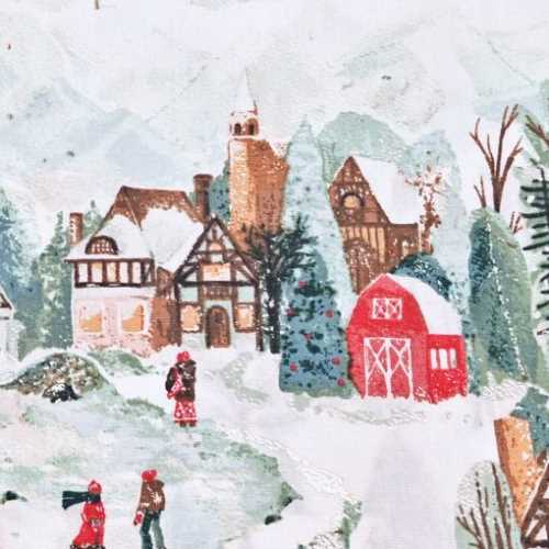 FQ Christmas Wintertale Border Fabric by AGF - The Homespun Loft