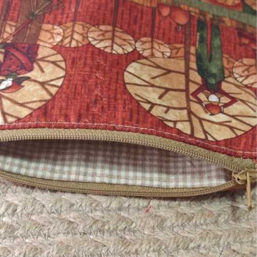Autumn Quilted Fabric Bag with Zip - The Homespun Loft