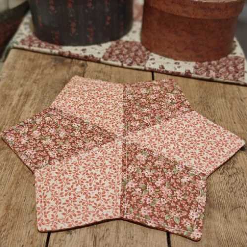 Floral Quilted Candle Mug Table Mat - The Homespun Loft
